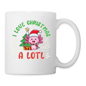 Love Christmas a LOTL, Liebe Weihnachten Axolotl - Mug - white - Right