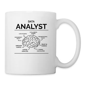 Datenanalyst - Tasse - Weiß - Rechts