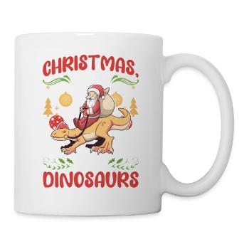 Dino Boy Boy Children Christmas Love Dinosaurs - Mug - white - Right