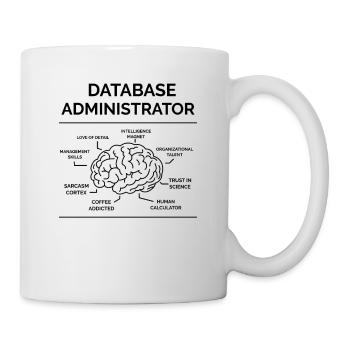 Datenbank Administrator - Tasse - Weiß - Rechts