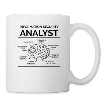 Analyste de la sécurité de l’information - Mug blanc - blanc - Droite