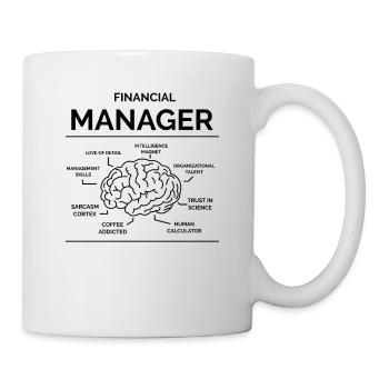 Directeur financier - Mug blanc - blanc - Droite