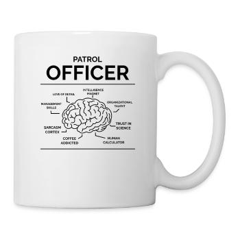 Streifenpolizist - Tasse - Weiß - Rechts