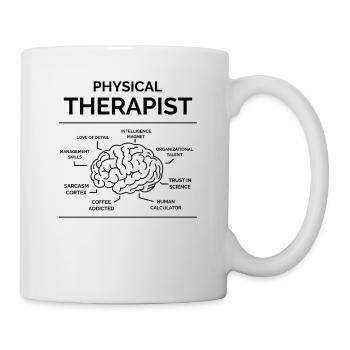 Physiotherapeutin - Tasse - Weiß - Rechts