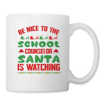 Sei nett zum Schulberater - Tasse - Weiß - Rechts