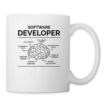 Développeur de logiciels - Mug blanc - blanc - Droite