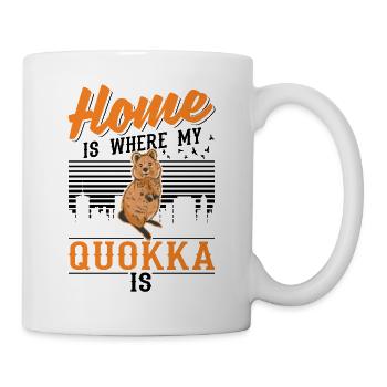 Home is where my quokka is - Mug - white - Right