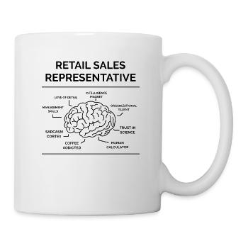 Retail salesman - Mug - white - Right