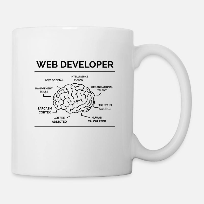 Web Entwickler Programmierer - Tasse - Weiß