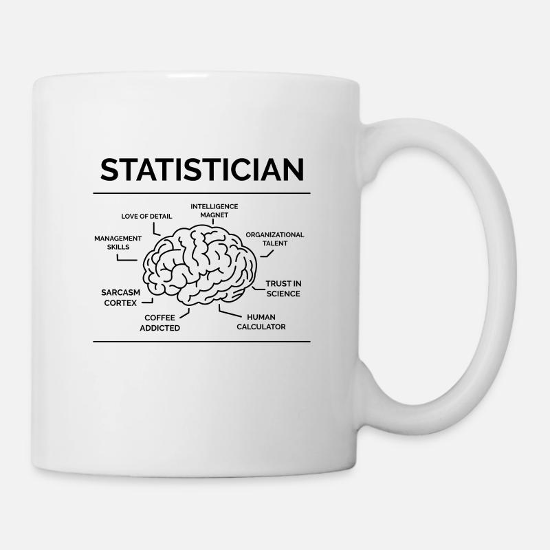Statistiker Mathemathiker - Tasse - Weiß