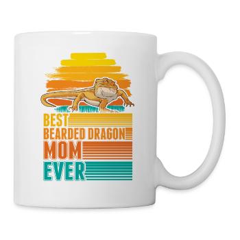 Best Bearded Dragon Mom Ever Bartagamen Mama - Mug - white - Right