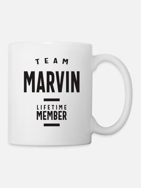 Team Marvin Lifetime Mitglied - Tasse - Weiß