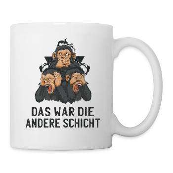 Lustige Sprüche Arbeitskollegen Das war die andere - Tasse - Weiß - Rechts