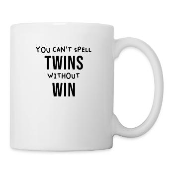 Zwilling Zwillinge Bruder Schwester Spruch - Tasse - Weiß - Rechts