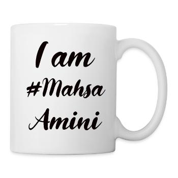I Am Mahsa Amini - Iran Protest Women's Rights - Mug - white - Right
