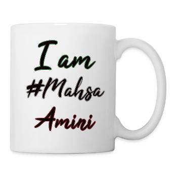 I Am Mahsa Amini - Iran Protest Women's Rights - Mug - white - Right