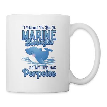Marine biologist Life has porpoise - Mug - white - Right