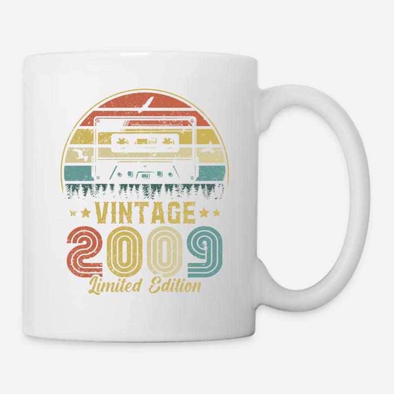 Cassette vintage 2009 - Mug blanc - blanc