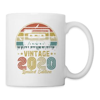 Vintage-Kassette 2020 - Tasse - Weiß - Rechts