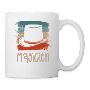 Vintage Retro Magicien Magique Magie - Mug blanc - blanc - Droite