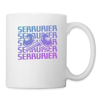 Retro Serrurier Serrurerie - Mug blanc - blanc - Droite