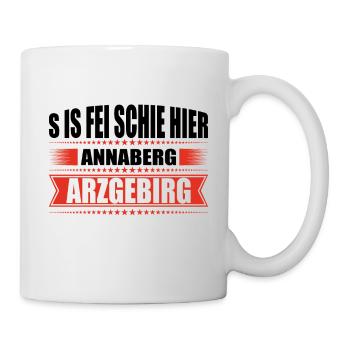 Erzgebirge Heimat Annaberg - Tasse - Weiß - Rechts