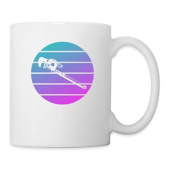 Retro Plombier Plomberie - Mug blanc - blanc - Droite