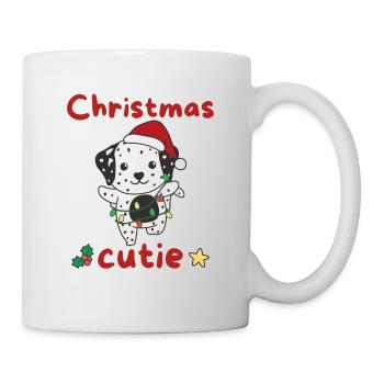 Chiens de Noël dalmates Mignon de Noël - Mug blanc - blanc - Droite