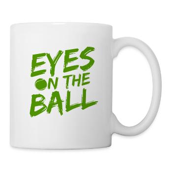 Tennisplatz Spruch Für Tennis - Tasse - Weiß - Rechts