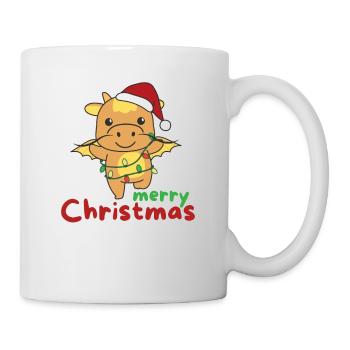 Dragon Merry Christmas Winter Animals Dragon - Mug - white - Right