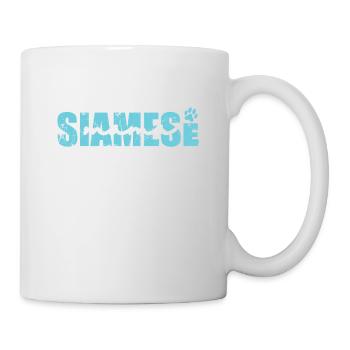 Mama Cat Siamois Race de chat de compagnie - Mug blanc - blanc - Droite