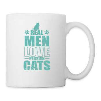 Real Men Love Persian Cats Hauskatze - Tasse - Weiß - Rechts