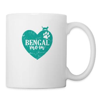 Bengal Mom Hauskatze Rasse Haustier - Tasse - Weiß - Rechts
