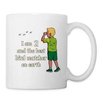 I'm 2 - Boy Birdwatching - Mug - white - Right