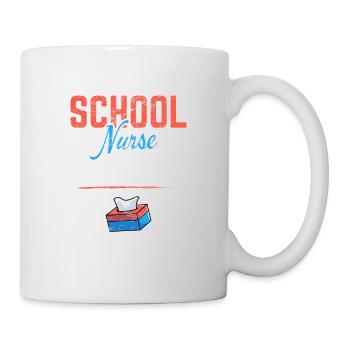 Drôle de citation d’infirmière scolaire pour les femmes J’ai des mouchoirs - Mug blanc - blanc - Droite