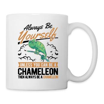 Alawys sois toi-même Chaméléon Chamäleon - Mug blanc - blanc - Droite