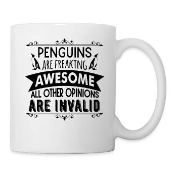 Penguins Are Freaking Awesome - Tasse - Weiß - Rechts