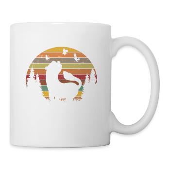 Ferret Retro Weasel Vintage - Mug blanc - blanc - Droite