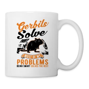 Gerbille Cadeau Rat de course mongol Gerbille - Mug blanc - blanc - Droite