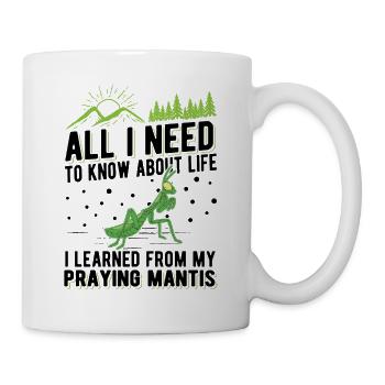 Mante religieuse Mante Mante Mante - Mug blanc - blanc - Droite