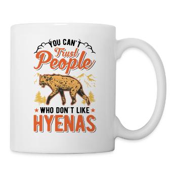 Hyäne Geschenk Erdwolf Hyena - Tasse - Weiß - Rechts