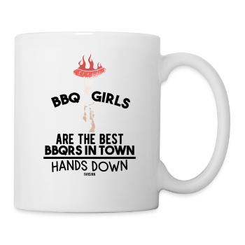 Les femmes grillent mieux que les hommes - Mug blanc - blanc - Droite