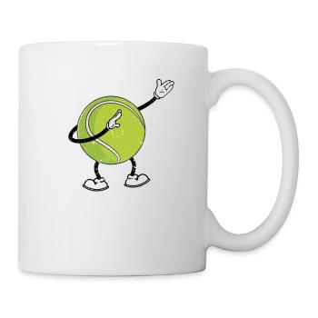 Drôle de drôle de balle de tennis Joueur de sport Entraîneur - Mug blanc - blanc - Droite