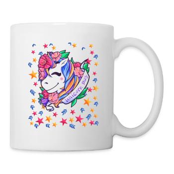 Journée de la licorne pour les enfants, les filles et les femmes - Mug blanc - blanc - Droite