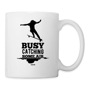 Girl Halfpipe Skateboard Woman - Mug - white - Right