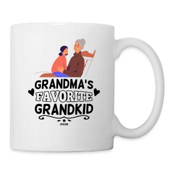 Grandma her dearest grandchild - Mug - white - Right