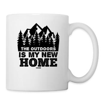 Nature Forest Fir tree Hiking - Mug - white - Right