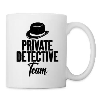 Enquêteur de l’équipe de détectives privés - Mug blanc - blanc - Droite