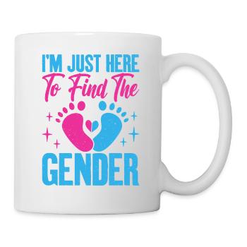 Je suis juste ici pour voir le graphique de grossesse - Mug blanc - blanc - Droite