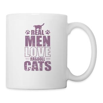 Real Men Love Ragdoll Cats Domestic Cat - Mug - white - Right